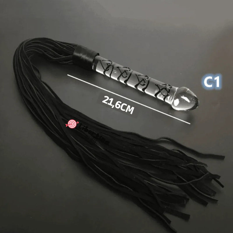 Plug Anal de Crystal com Chicote