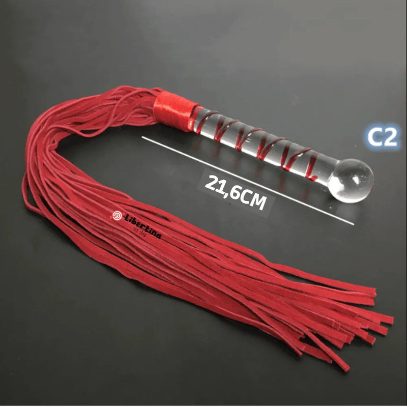 Plug Anal de Crystal com Chicote