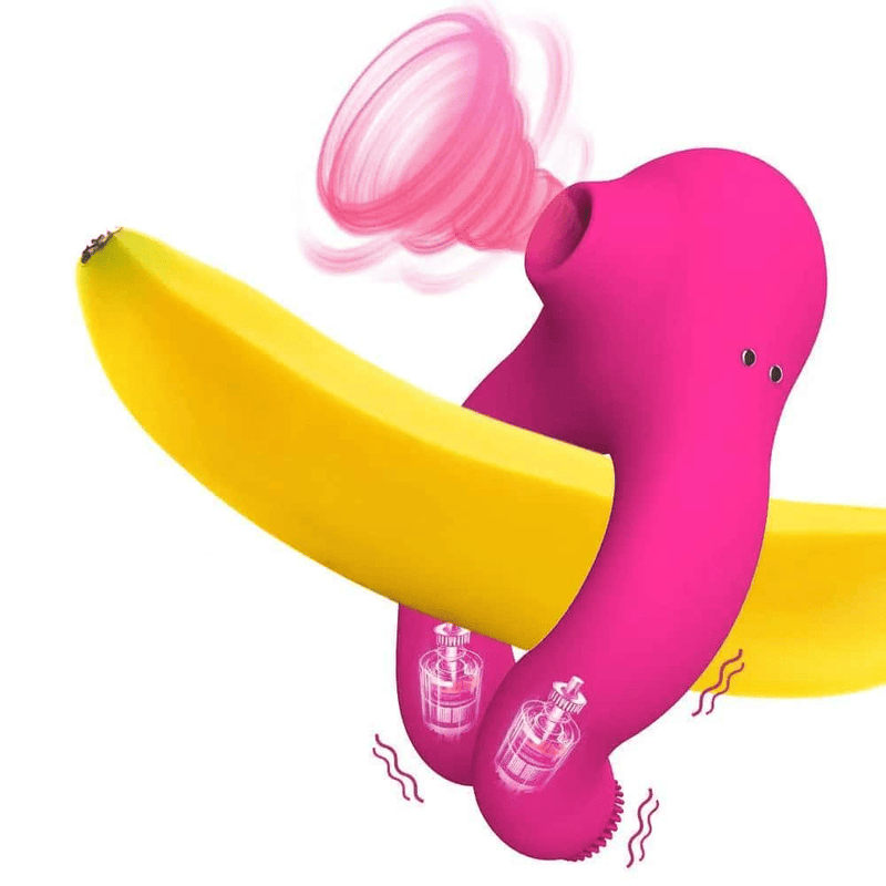 BanRing - Anel Peniano com Sugador de Clitóris e Aquecimento