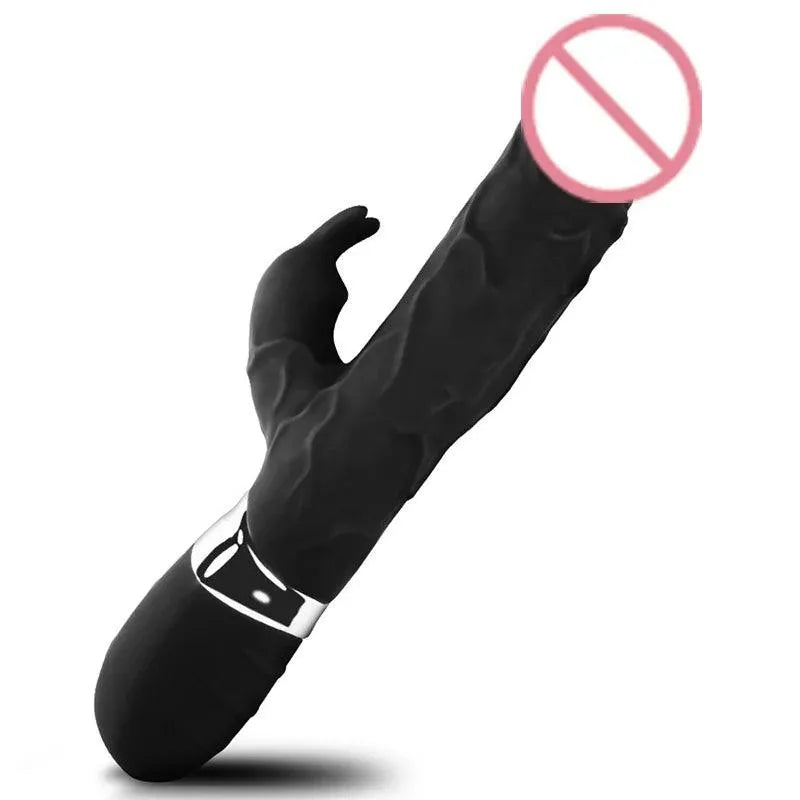 Vibrador Rabbit Multiple Sensations 2 em 1 - Pênis Realístico com Estímulos Clitorianos e Vibrações