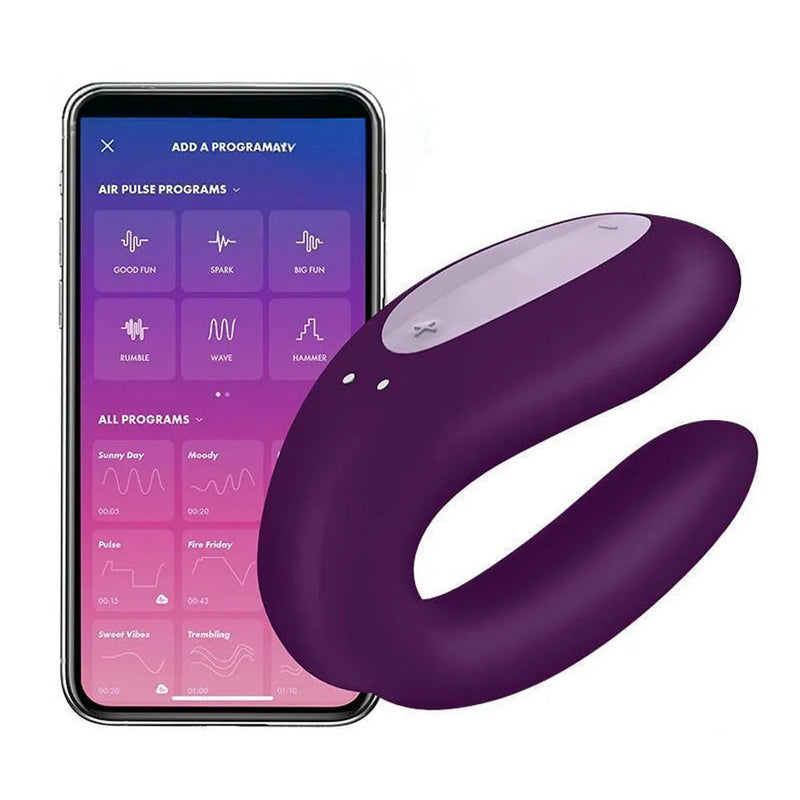 Satisfyer Double Joy  - Vibrador para Casais com 3 Estímulos Simultâneos