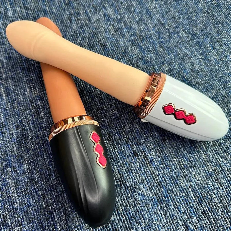 Dildo Pênis Realístico com Vibração, Modo vai e vem e Suporte - MaxConc