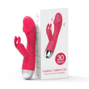 Vibrador Rabbit Feminino de Ponto G & Clitóris com 30 Modos de Vibração