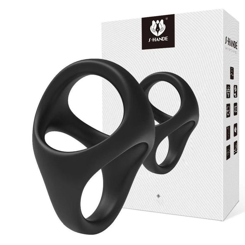 Anel Peniano Retardante para Potencializar a Ereção - Black Rider S-Hande