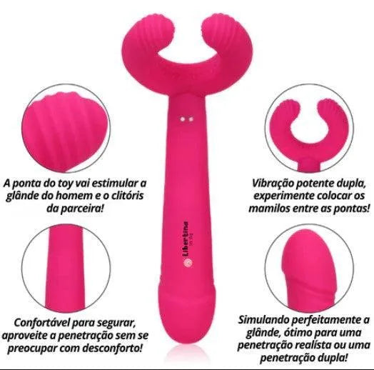 Anel Peniano Vibrador para Apimentar a Relação com 16 Modos de Vibrações - Apment