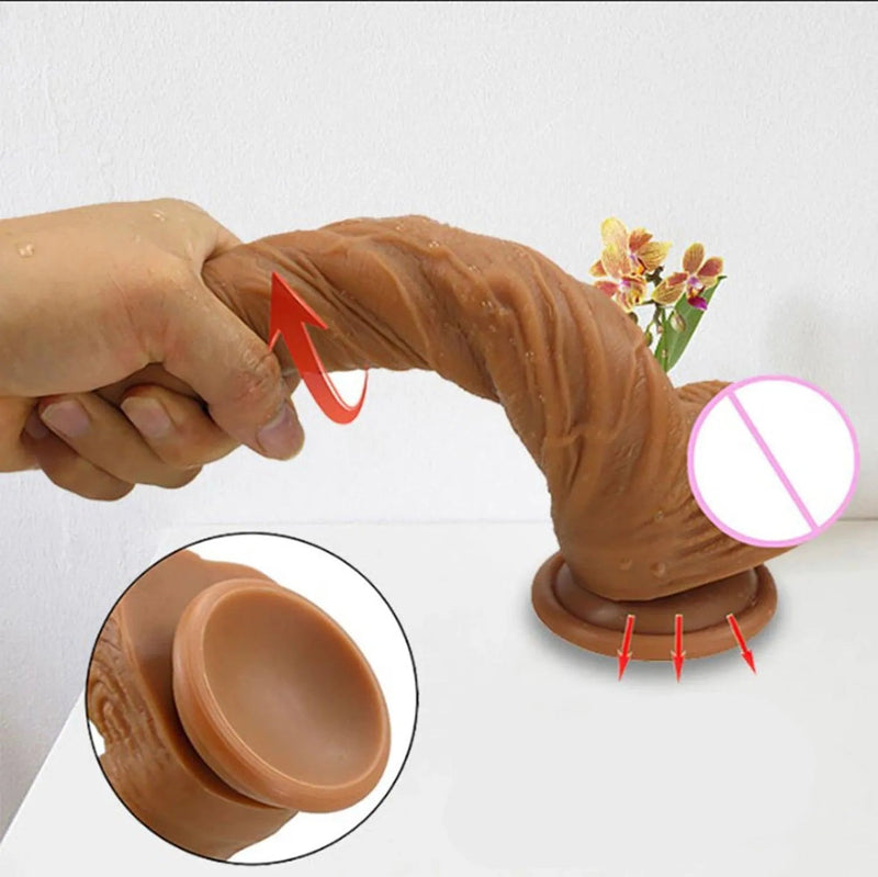 Large Love - Consolo Pênis Realístico em Ciber Skyn com Ventosa