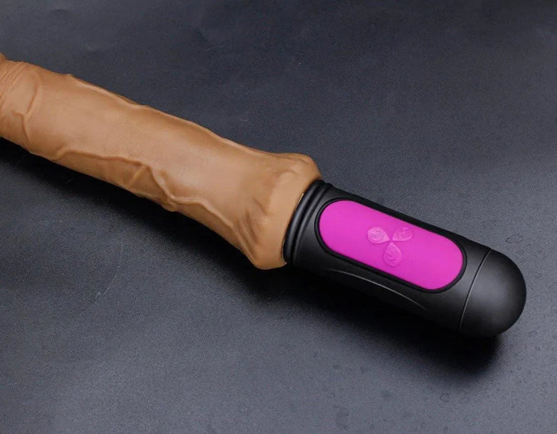 Consolo Realístico Vibratório com 10 Níveis de Velocidade e Aquecimento - Soft Dick