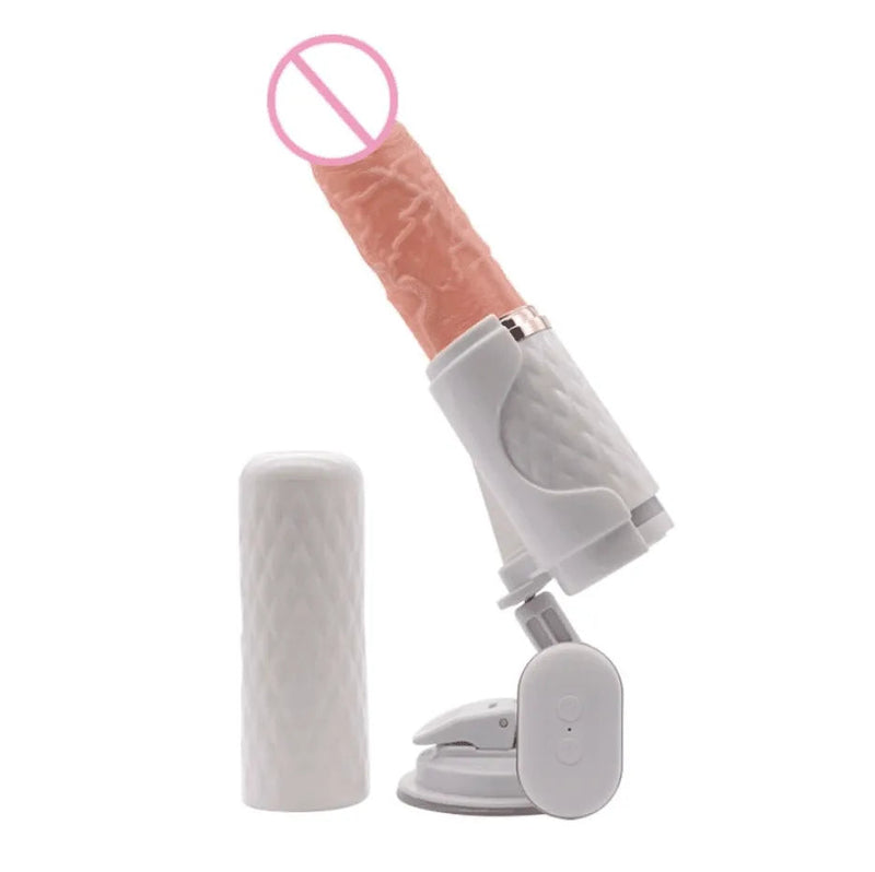 Dildo Consolo Pênis Realístico com Movimentos Automático de Vai Vem