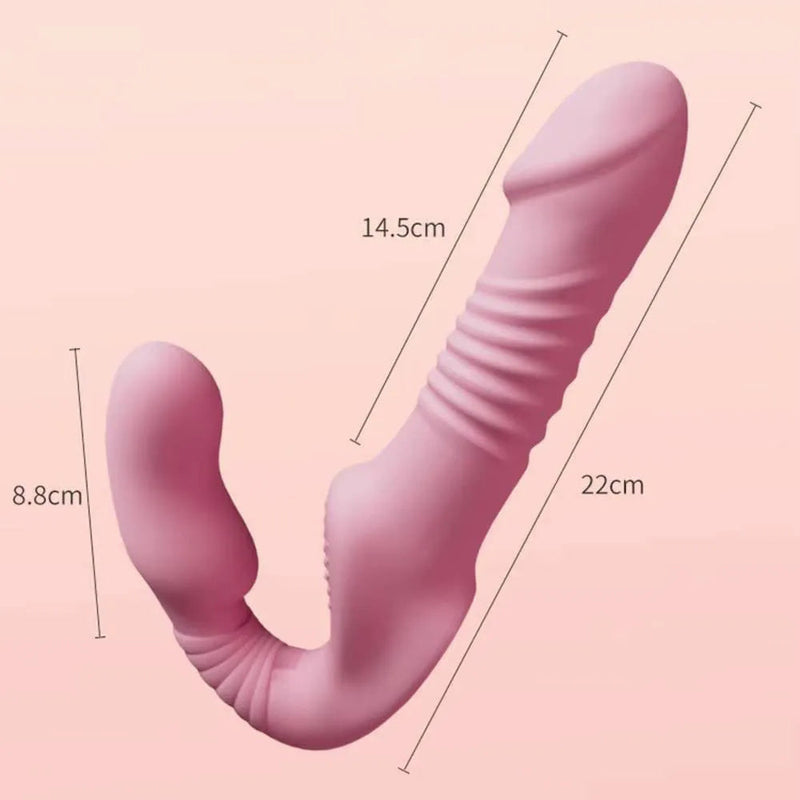 Vibrador Strapless Couples- Estimulador de Ponto G e Clitóris com Prótese