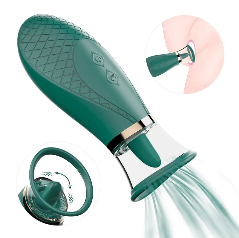 Honey Pistil - S hande Simulador de Sexo Oral com Linguinha Vibratória para Mulheres