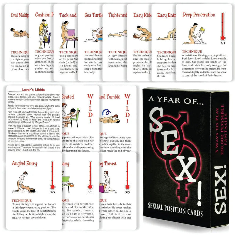 Love Play - Jogo Erótico de Cartas com 50 Posições Sexuais