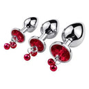 Kit Plug Anal com Jóia e Sino -  Runyu