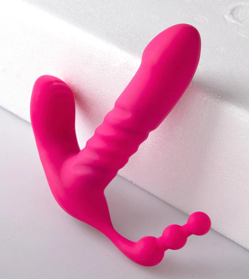 Lover 3 em 1 - Vibrador para Clitóris, Ponto G e Ânus com Controle Remoto a Distância