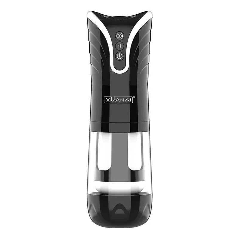 Masturbador Masculino em Formato de Vagina com Função de Vai & Vem e Vibrações Intensas