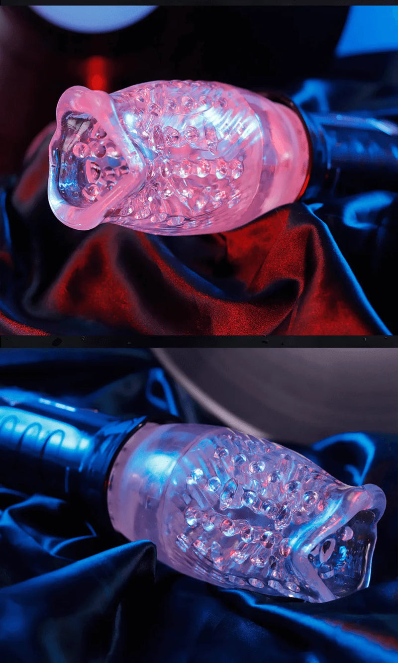 Masturbador Masculino Tornado - Estimulação Rotativa com 5 Níveis e 10 Modos Vibratórios