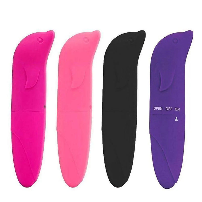 Mini Vibrador Bullet Feminino Golfinho Estimulador de Ponto G
