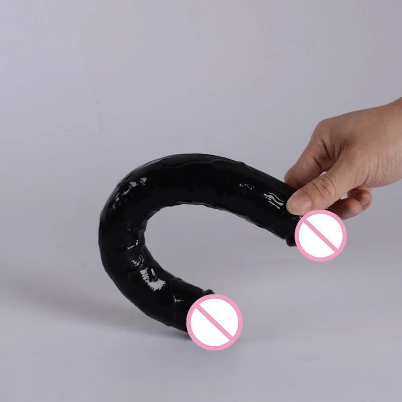 Pênis Realístico de Borracha com Duas Cabeças - Liss Bliss