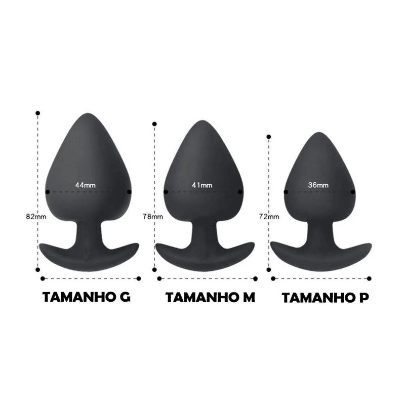 Plug Anal com Vibrador e Controle Remoto - PlugOn