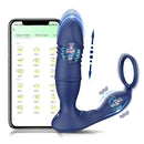 Vibrador Masculino Êxtase 3 em 1  - Anel Peniano Vibrador Próstata com Movimentos Vai-Vem e Estimulador Períneo