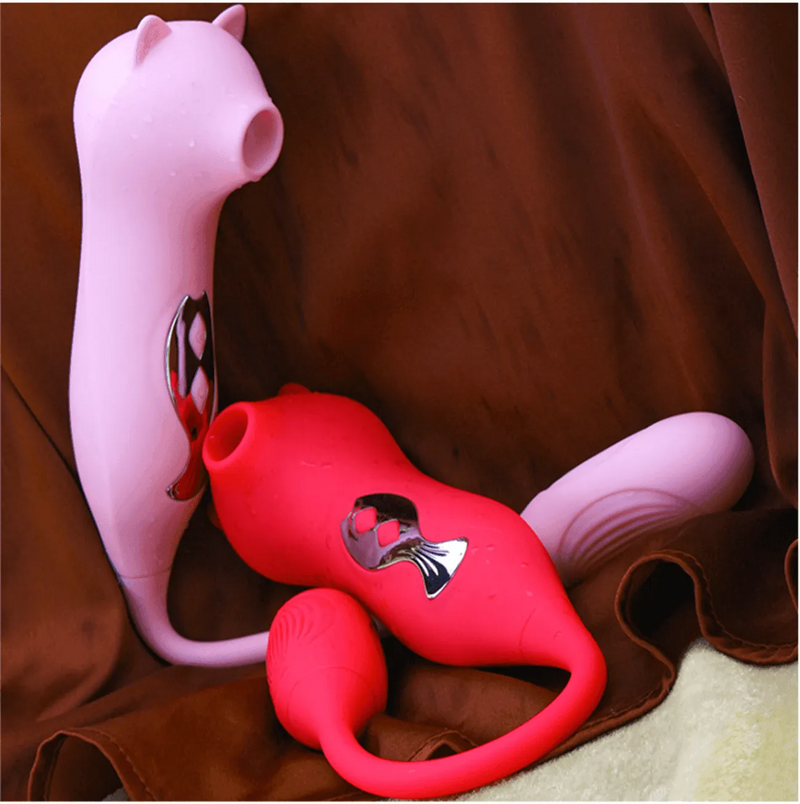 Sugador de Clitóris e Vibrador Bullet de Ponto G - CatLoving