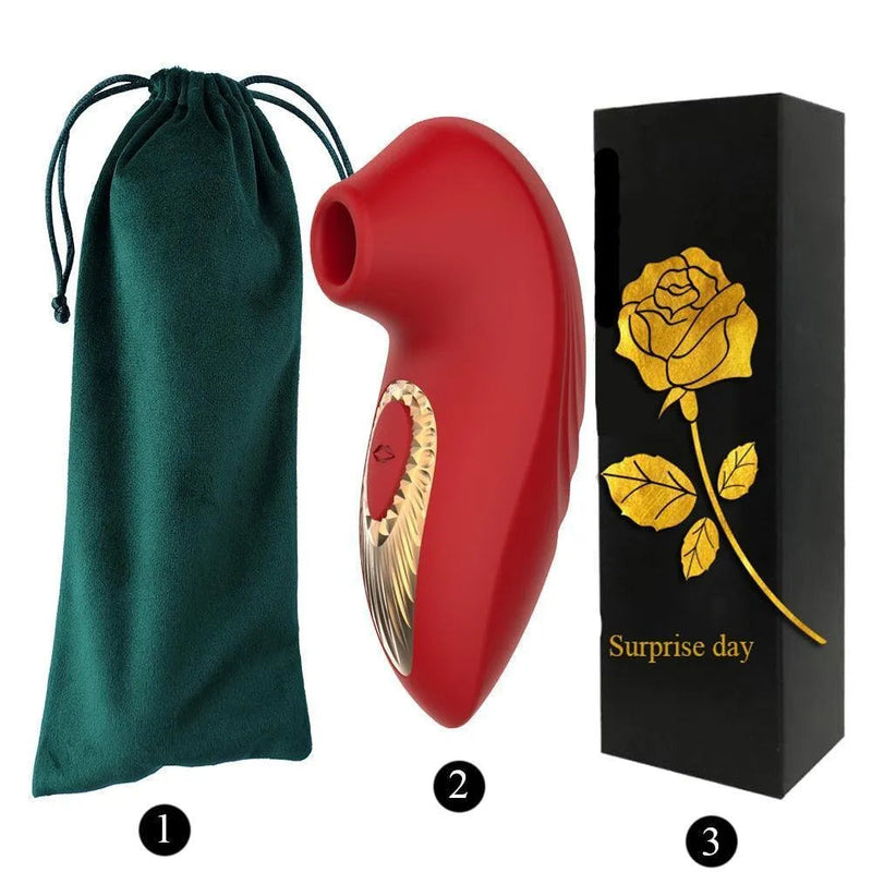 Sugador Erótico de Clitóris Linha Luxury - MegSuck