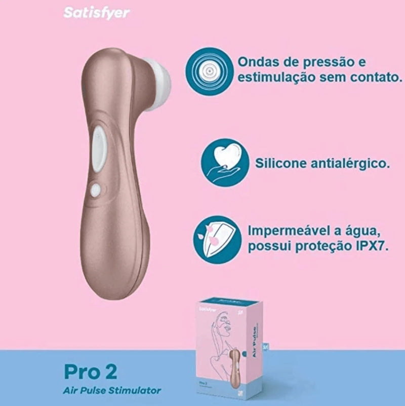 Sugador Satisfyer PRO 2 + UP - Estimulador Sugador de Clitóris e Vibrador