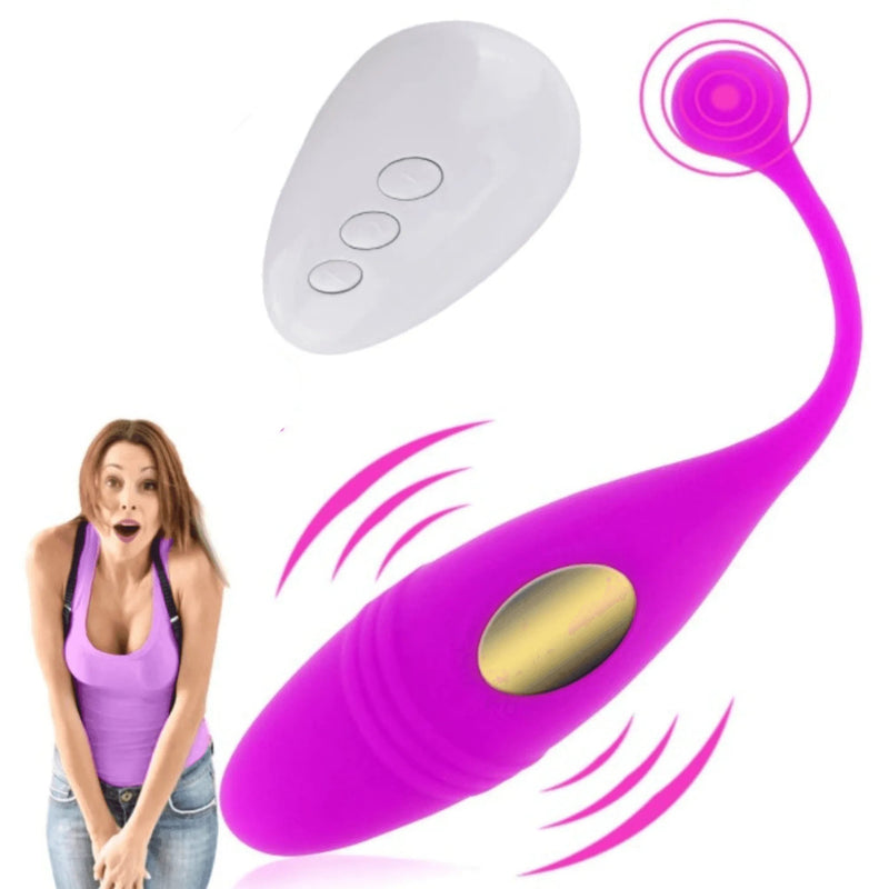 Vibrador Bullet EGG - Vibrador de Ponto G e Clitóris  Controle Remoto a Distância