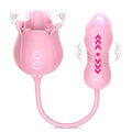 Vibrador Bullet Vai Vem e Simulador de Oral com Linguinha OU Sugador - IMMORTAL FLOWER 5 S-Hand