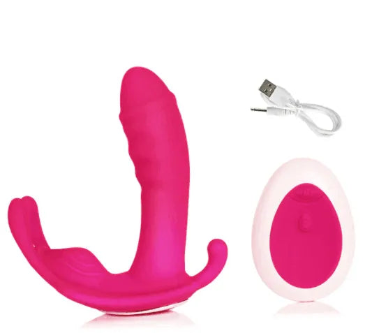 Vibrador de Calcinha para Clitóris, Ponto G e Ânus com Controle Remoto a Distância - Vibra Love