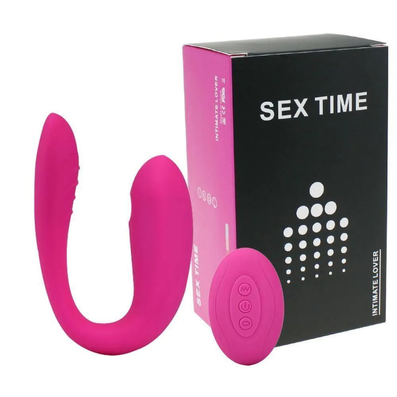 Vibrador de Casais com Estimulador de Ponto G & Sugador de Clitóris - Sex Time