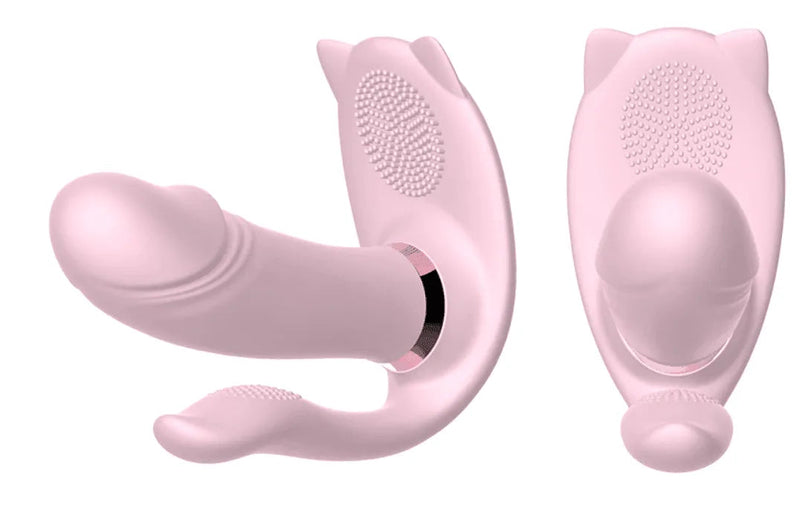 Vibrador de Clitóris, Ponto G e Ânus com Aquecimento Inteligente  - Cute Cat