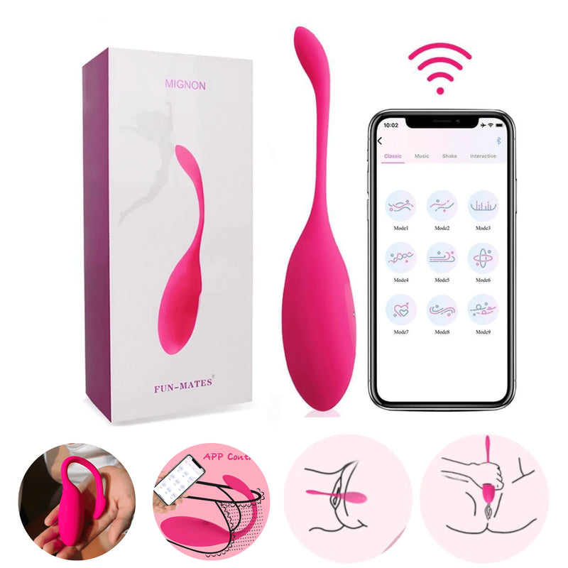 Vibrador Mignon 2.0 - Vibrador de Ponto G com Controle Remoto Bluetooth a Distância