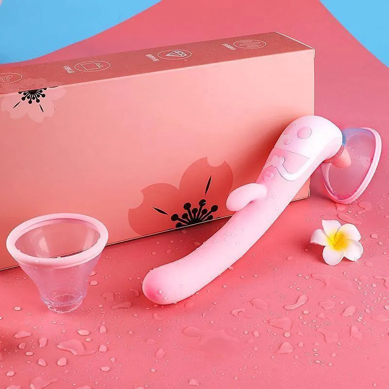 Vibrador de Ponto G e Sugador de Clitóris com Língua, Simulador de Sexo Oral com e sem aquecimento - Delirium Suck