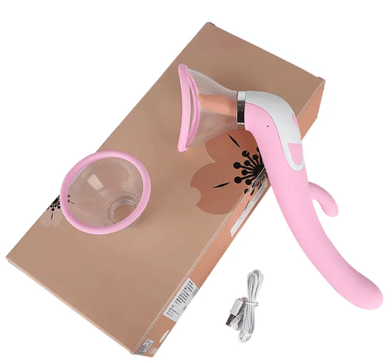 Vibrador de Ponto G e Sugador de Clitóris com Língua, Simulador de Sexo Oral com e sem aquecimento - Delirium Suck