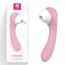 Vibrador de Ponto G e Sugador de Clitóris S-Hande