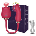 Vibrador de Rosa com Sugador de Clitóris & Estimulador de Ponto G - RoseNuo