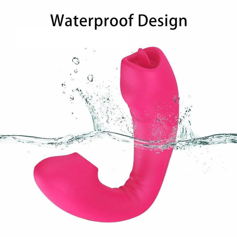 SINDY- Vibrador Feminino com Sugador de Clitóris e Simulador de Sexo Oral c/ Controle Remoto