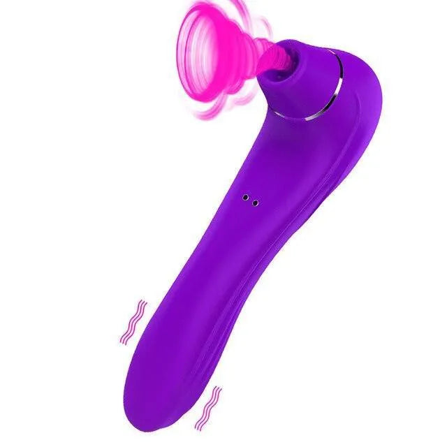 Vibrador Feminino de Ponto G & Sugador de Clitóris Multi Velocidades