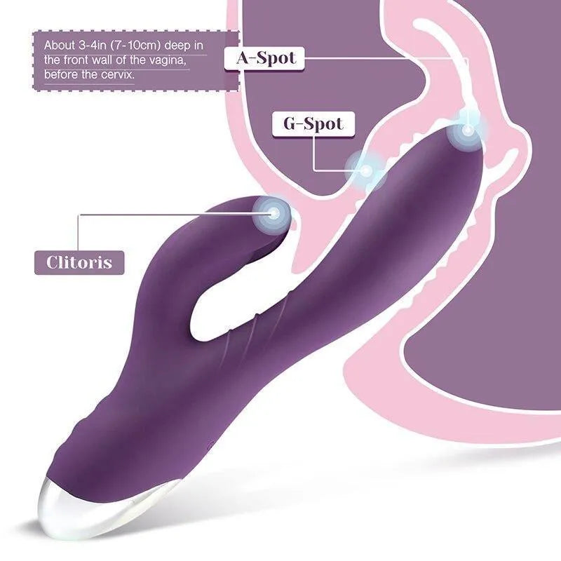 Vibrador Luxury Rabbit Tracy's Dog - Vibrador 2 em 1 com estimulo de Clitóris e Ponto G