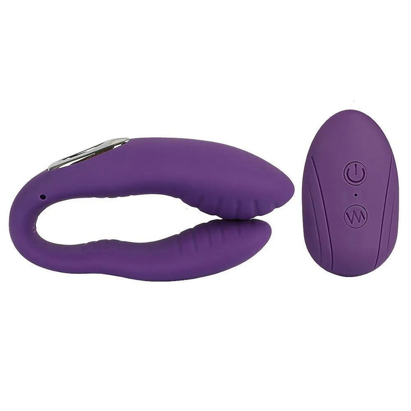 Vibrador para Casais em Formato U com Controle Remoto Couples
