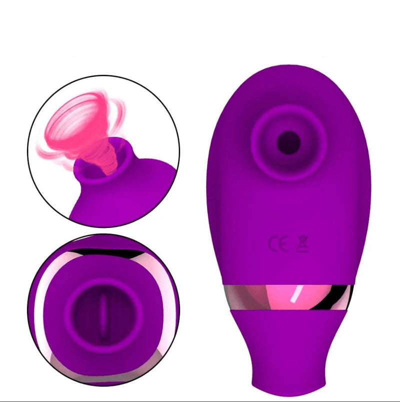 Vibrador Sugador de Clitóris e Simulador de Sexo Oral com Língua  - Little Love
