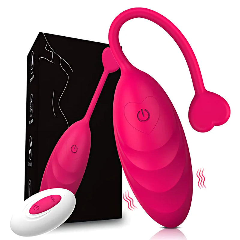 Vibrador Feminino Love Heart - 10 Modos de Vibração com Controle Remoto