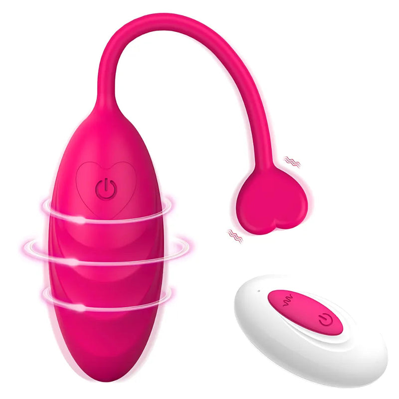 Vibrador Feminino Love Heart - 10 Modos de Vibração com Controle Remoto