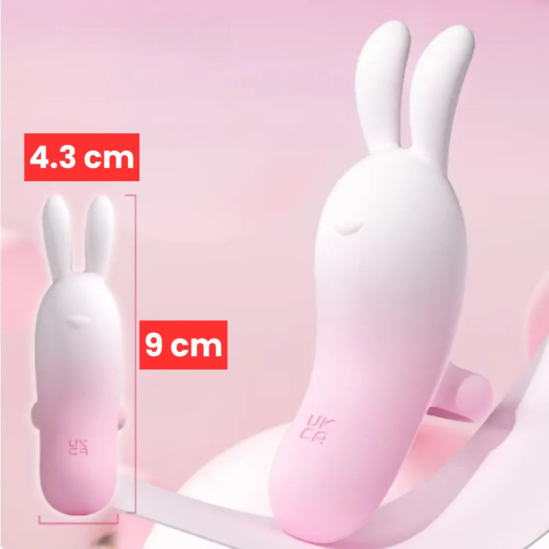 Vibrador de Dedo Coelhinho - 8 Modos de Vibração Múltiplas Maneiras de Usar