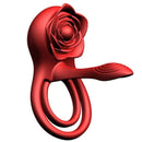 Anel Peniano para Casal Rose Pleasure Pro - 4 em 1 Vibração no Clitóris e Ponto G Retardo da Ejaculação