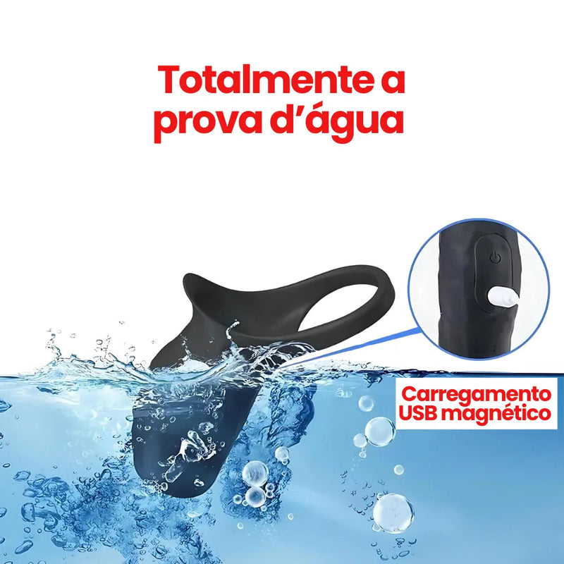 Capa Peniana para Casal com Vibração no Ponto G e Testículos