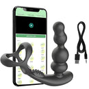 Vibrador Masculino Prostate Master - Massageador de Próstata e Períneo com Anel Peniano e com Controle Remoto e APP