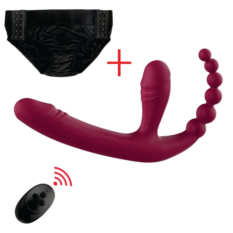 Dildo Vibrador TripleWave - Estimulador de Ponto G Para Casal