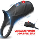 Capa Peniana para Casal com Vibração no Ponto G e Testículos