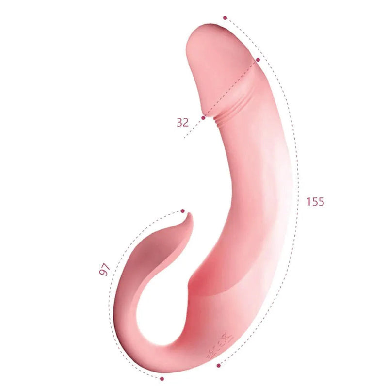 Vibrador Strapless Couples- Estimulador de Ponto G e Clitóris com Prótese